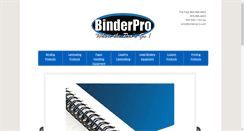 Desktop Screenshot of binderpro.com