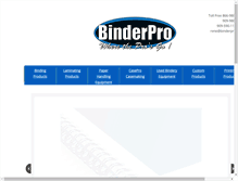 Tablet Screenshot of binderpro.com